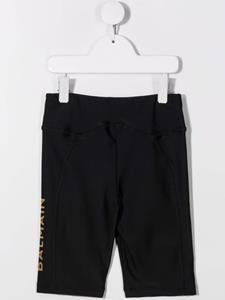 balmainkids Balmain Kids Fietsshorts met logoprint - Zwart