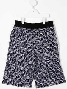 Balmain Kids Intarsia shorts - Zwart