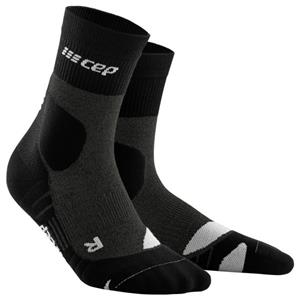 CEP  Women's Hiking Merino Mid-Cut Socks - Compressiesokken, zwart
