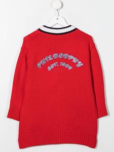 Vest met streepdetail - Rood