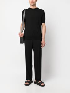 Jil Sander Wollen T-shirt - Zwart