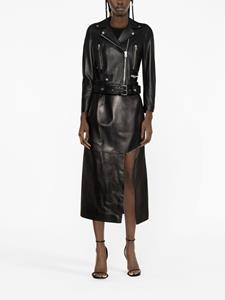 alexandermcqueen Alexander McQueen Midi-rok met zijsplit - Zwart