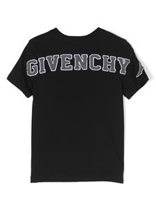 givenchykids Givenchy Kids T-shirt met logo-applicatie - Zwart