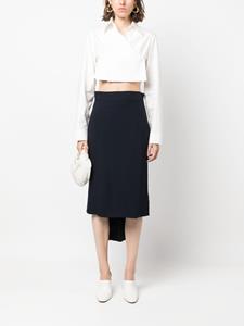 Moschino Asymmetrische plooirok - Blauw