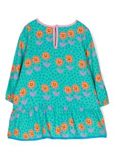 stellamccartneykids Stella McCartney Kids Jurk met bloemenprint - Groen