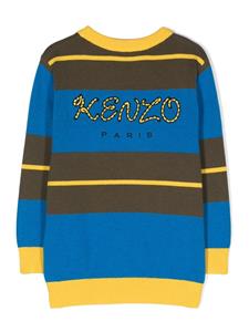 Kenzo Kids Trui met geborduurd logo - Blauw