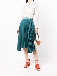 maisonmiharayasuhiro Maison MIHARA YASUHIRO Asymmetrische plooirok - Groen