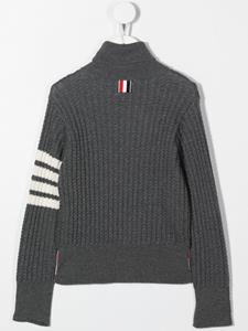 Thom Browne Kids Coltrui met streepdetail - Grijs