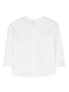 Monnalisa T-shirt met bloemenprint - Wit
