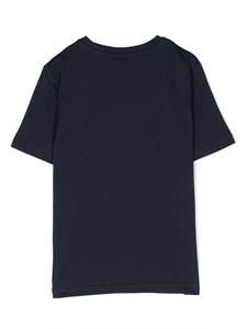 bosskidswear BOSS Kidswear T-shirt met logo-reliëf - Blauw