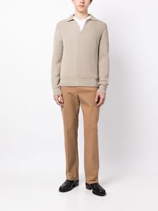 Brioni Ribgebreide trui - Beige