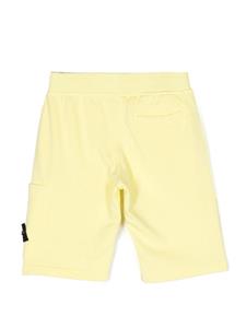 stoneislandjunior Stone Island Junior Trainingsshorts met logopatch - Geel