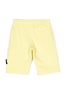 Stone Island Junior Trainingsshorts met logopatch - Geel