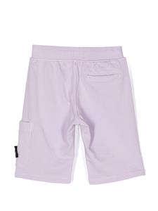 stoneislandjunior Stone Island Junior Trainingsshorts met logopatch - Paars