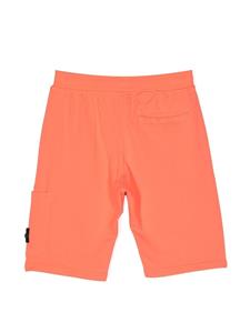 stoneislandjunior Stone Island Junior Trainingsshorts met logopatch - Oranje