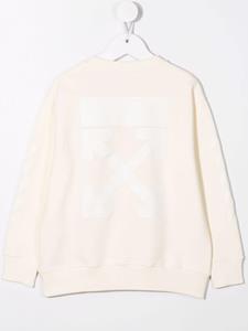 off-whitekids Off-White Kids Sweater met logoprint - Beige