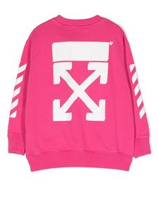 off-whitekids Off-White Kids Sweater met Diag-streep - Roze