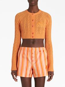 ETRO Kabelgebreid vest - Oranje