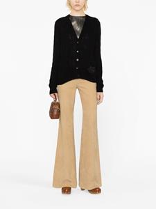 ETRO Kabelgebreid vest - Zwart