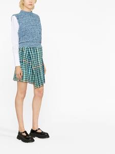 charlesjeffreyloverboy Charles Jeffrey Loverboy Kilt met tartan ruit - Blauw