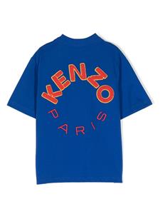 kenzokids Kenzo Kids Poloshirt met geborduurd logo - Blauw