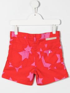 stellamccartneykids Stella McCartney Kids Spijkershorts met sterprint - Rood