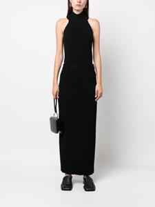 AERON Asymmetrische maxi-rok - Zwart
