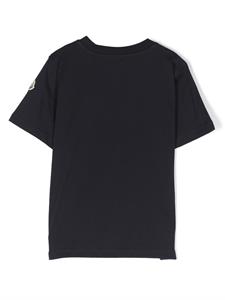 monclerenfant Moncler Enfant T-shirt met logoprint - Blauw