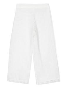 Simonetta Gehaakte broek - Wit