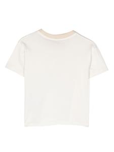 monclerenfant Moncler Enfant T-shirt met geborduurd logo - Wit