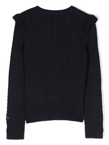 POLO RALPH LAUREN KIDS Vest met geborduurde bloemen - Blauw