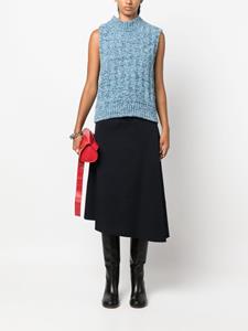 jilsander Jil Sander Midi-rok met asymmetrische afwerking - Blauw