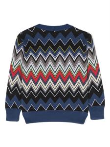 missonikids Missoni Kids Sweater met ronde hals - Blauw