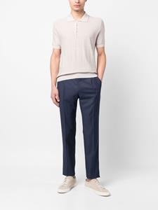 Brioni Gebreid poloshirt - Beige