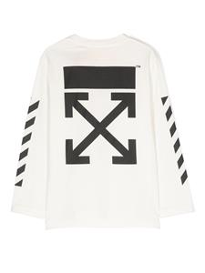 off-whitekids Off-White Kids Sweater met logoprint - Wit