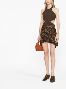 ISABEL MARANT Rok met bloemenprint - Zwart