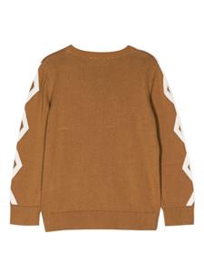 stellamccartneykids Stella McCartney Kids Intarsia trui - Bruin