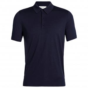 icebreaker Tech Lite Ii Ss Polo Marineblauw/Donkerblauw