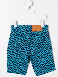 versacekids Versace Kids Shorts met print - Blauw
