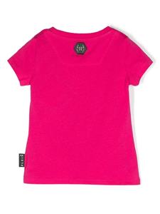 philipppleinjunior Philipp Plein Junior T-shirt met teddybeerprint - Roze