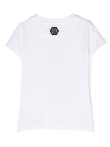 philipppleinjunior Philipp Plein Junior T-shirt met print - Wit