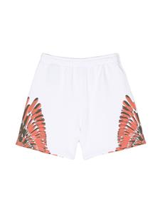 Marcelo Burlon County Of Milan Kids Trainingsshorts met vleugelprint - Wit