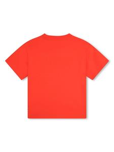 BOSS Kidswear T-shirt met geborduurd logo - Rood