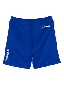 dsquared2kids DSQUARED2 KIDS Trainingsshorts met logoprint - Blauw