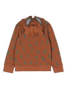 stellamccartneykids Stella McCartney Kids Hoodie met rits - Bruin