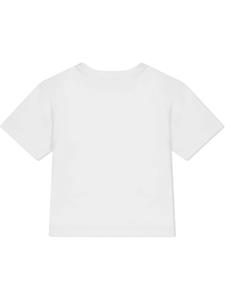 dolce&gabbanakids Dolce & Gabbana Kids T-shirt met borduurwerk - Wit