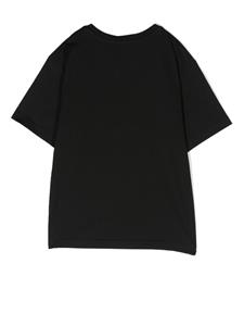 dolce&gabbanakids Dolce & Gabbana Kids T-shirt met borduurwerk - Zwart