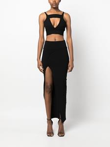rickowens Rick Owens Midi-rok met vlakken - Zwart