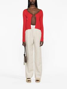 Jacquemus Vest met open voorkant - Rood