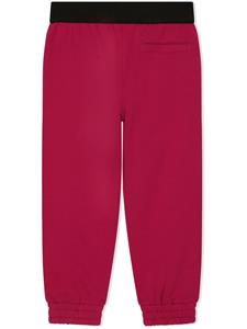 dolce&gabbanakids Dolce & Gabbana Kids Trainingsbroek met logoband - Rood